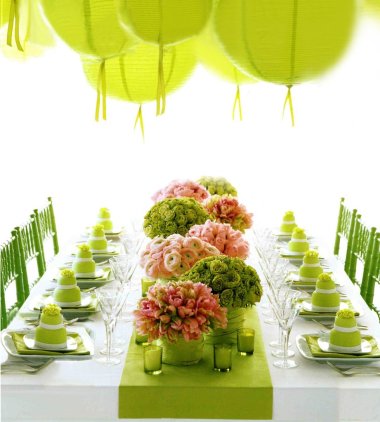 apple green wedding cakes